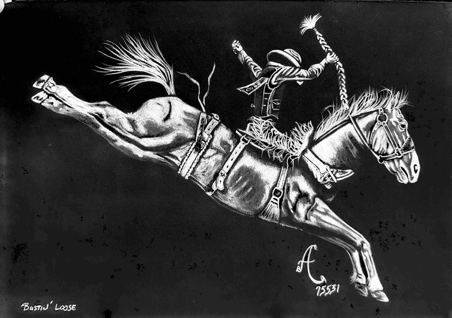 *Buckin* Art by Anthony Echols x