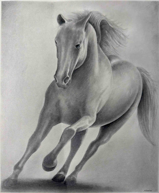 *Runaway horse* Art by Albert Dawson x