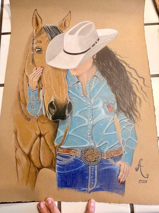 *Cowgirls First Love* Art By Anthony Echols
