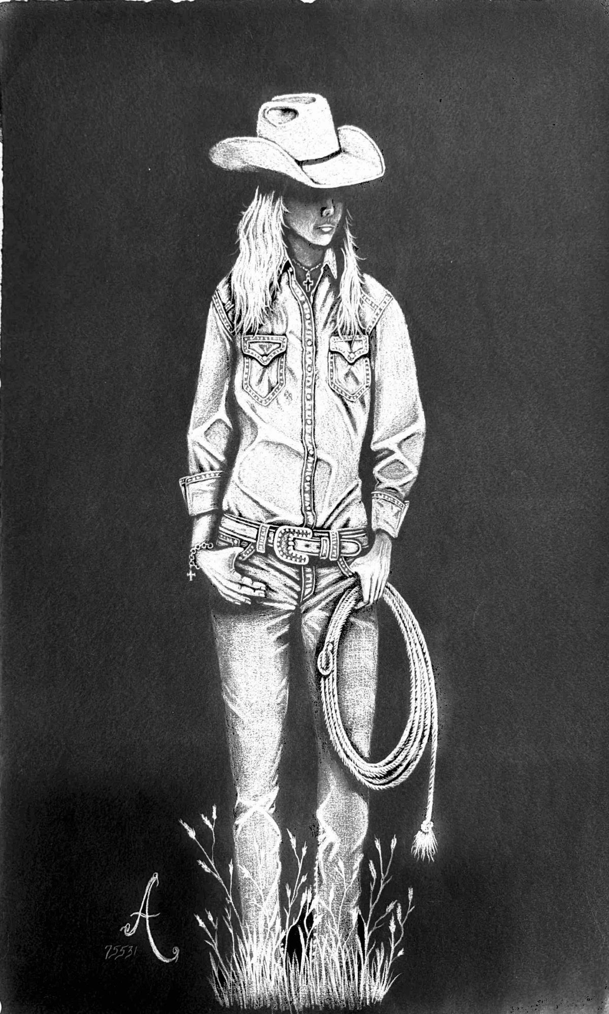 "Wanted Woman" Art by Anthony Echols