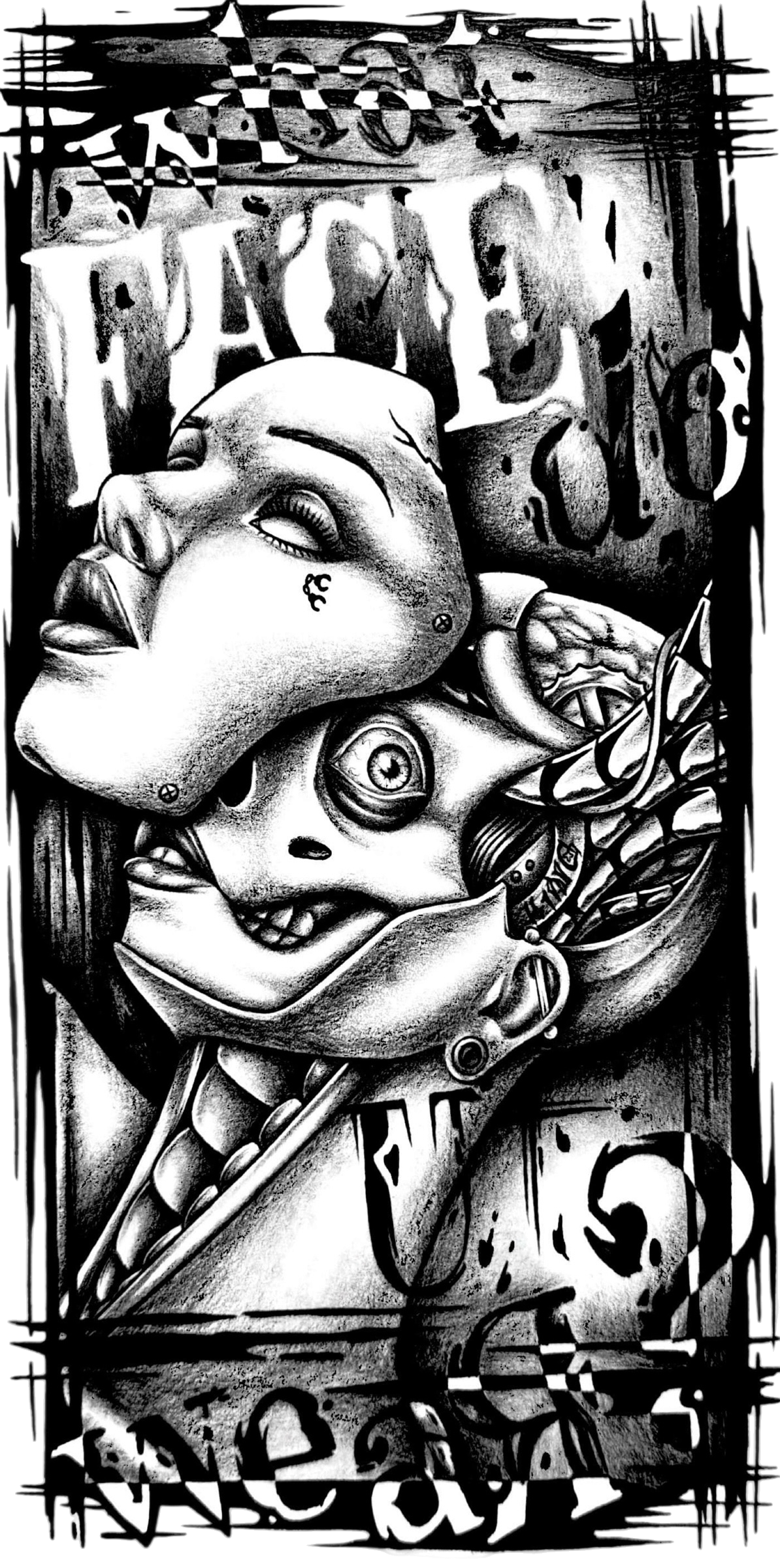 *Beneath the Porcelain Grin*  Art by Alexander King